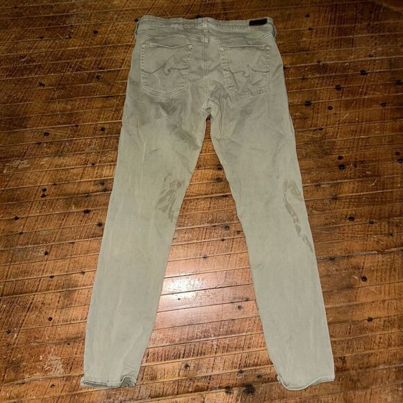 AG Adriano Goldshmeid khaki green The Prima 30 pants - Picture 4 of 4